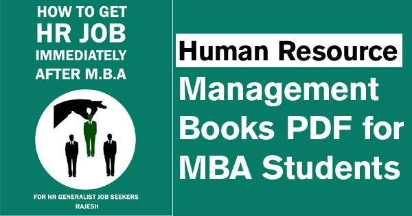 Human Resource Management Book PDF for MBA Students
