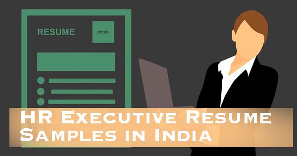 HR Executive Resume Samples in India