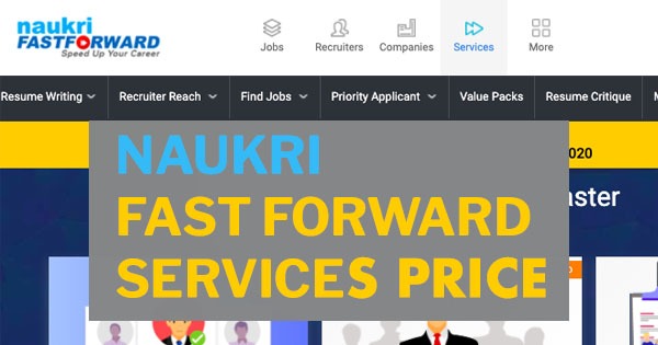 naukri fast forward services cost