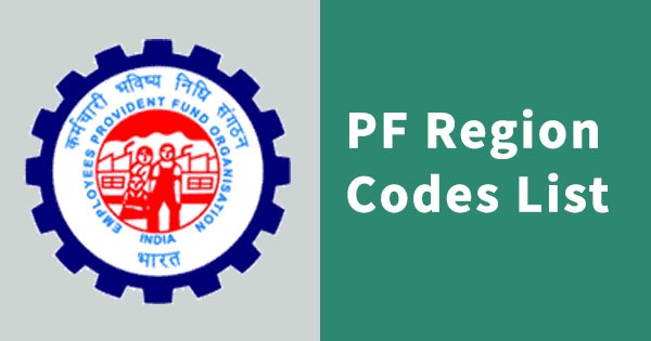 PF region code list