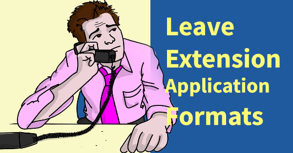 Leave Extension Application Formats
