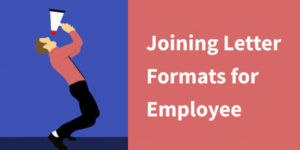 job joining letter formats