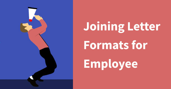 job joining letter formats