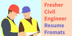Civil Engineer Fresher Resume Fromats in Word India