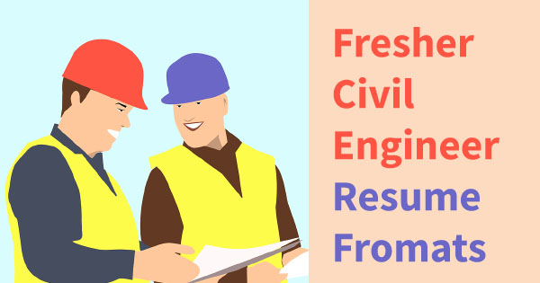 Civil Engineer Fresher Resume Fromats in Word India