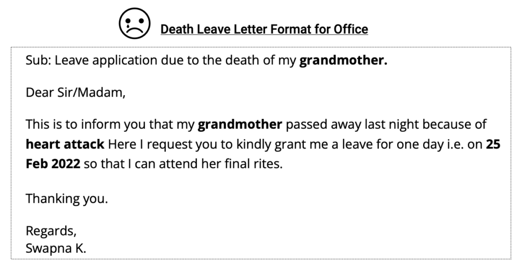 letter for father death