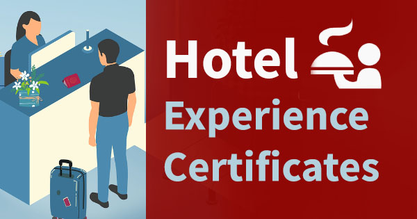 Hotel Experience Certificates Download