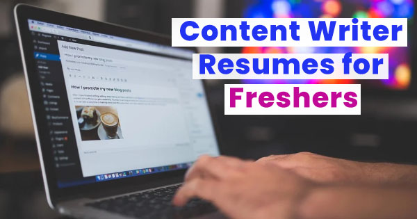 Content writer resumes for freshers free download