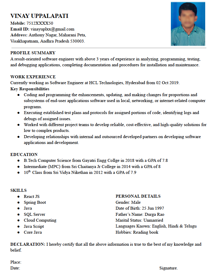 Google doc resume template for experienced free download