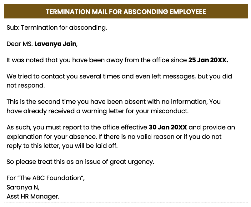 Termination mail for absconding employee (2)