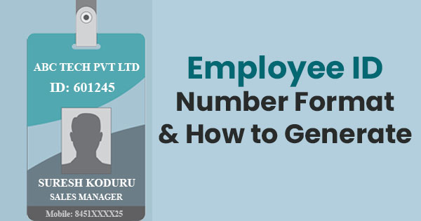 Employee ID number format