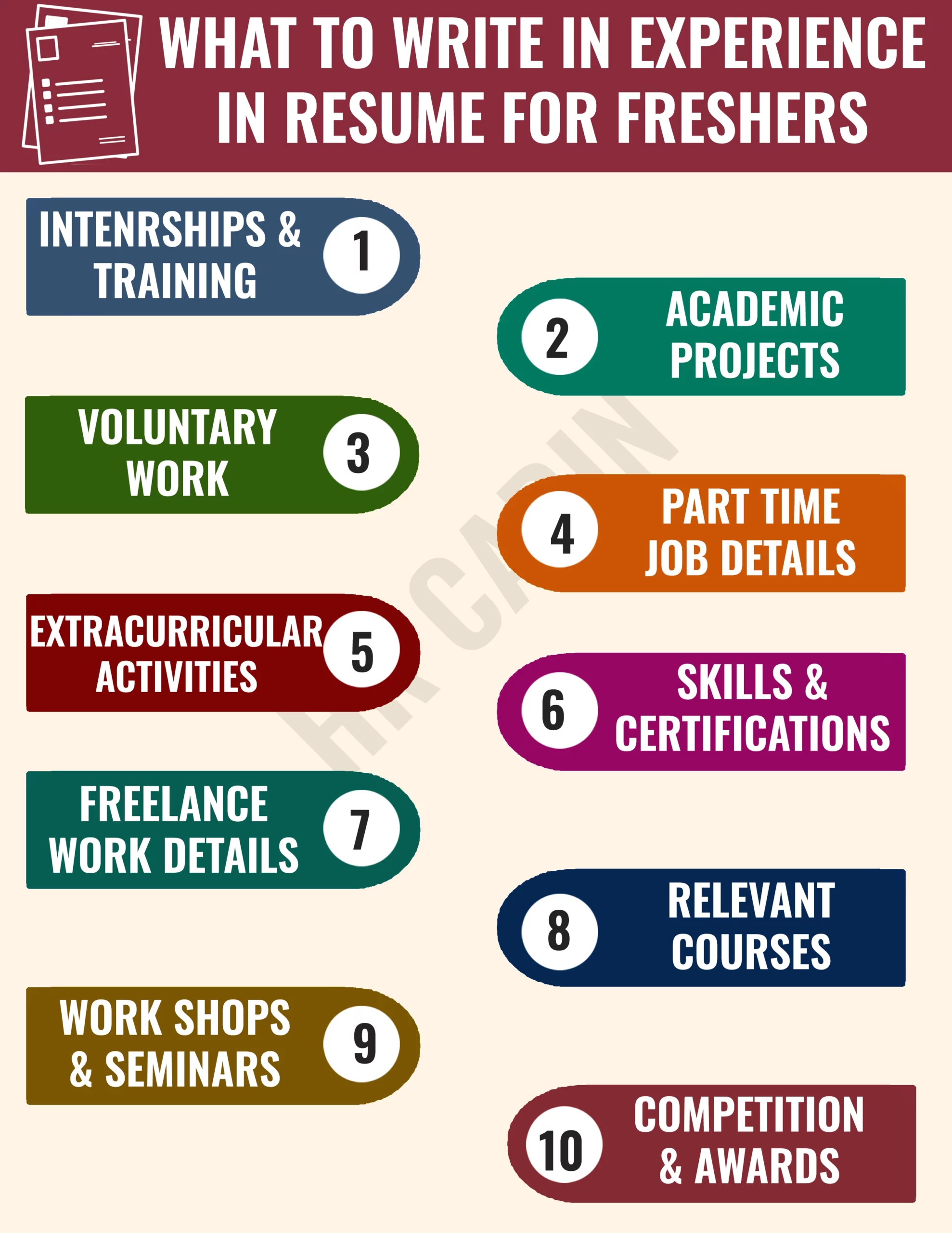 What to Write in Experience in Resume for Freshers with No Experience