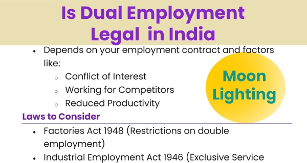 Dual employment in India rules